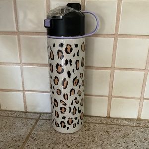24 oz Stainless Steel Leopard Print Water Bottle From ZAK!